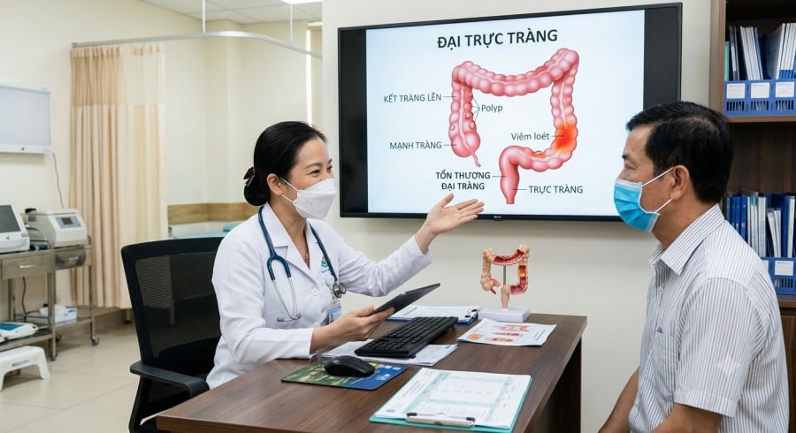 Khám chuyên khoa và tầm soát đúng thời điểm giúp phát hiện sớm ung thư đại trực tràng, nâng cao hiệu quả điều trị.