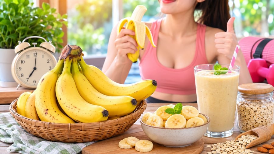 Ăn chuối đúng cách giúp hỗ trợ giảm cân