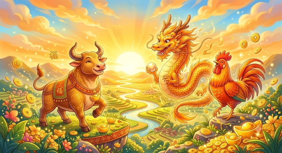 Tuổi Sửu, Thìn và Dậu được dự báo càng kiên trì càng dễ gặt hái thành công, tài lộc khởi sắc trong tháng 8.