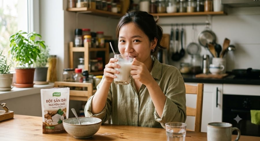 Không chỉ dừng lại ở vai trò một thức uống giải khát, trong kinh nghiệm dân gian và các cộng đồng chăm sóc sắc đẹp, sắn dây còn được xem là 