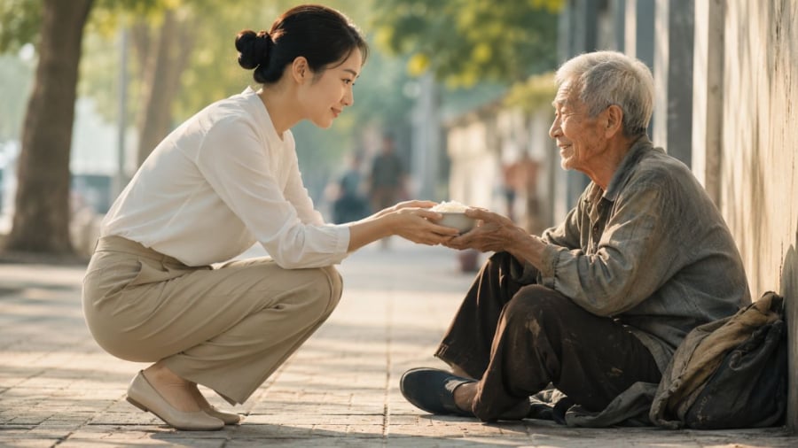 Nhân phẩm của một người sẽ bộc lộ rõ khi họ đối xử với người yếu thế