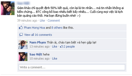 Hoàng Anh comment về kết quả của Bước nhảy hoàn vũ 2011
