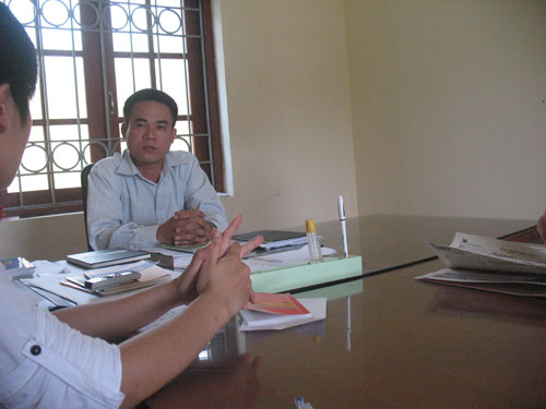 Anh Trần Hưng, Trưởng CA xã Đức Hòa, Sóc Sơn, Hà Nội.