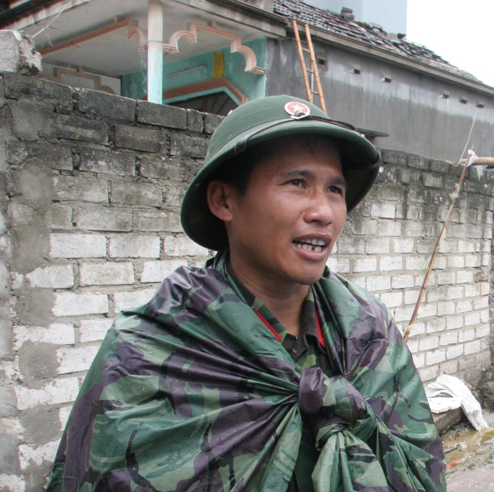Trung úy Nguyễn Văn Lợi. (Ảnh: Đặng Tuyên)