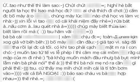 Status chửi bà và bố mẹ của cô gái có nickname Quỳnh Anh.