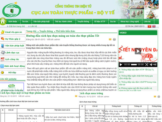 Cục An toàn thực phẩm – Bộ Y tế vừa có một loạt hướng dẫn người dân chọn mua thực phẩm an toàn cực kỳ cụ thể, chi tiết để bảo vệ sức khỏe từ cách chọn măng, trứng, thịt, rau... 