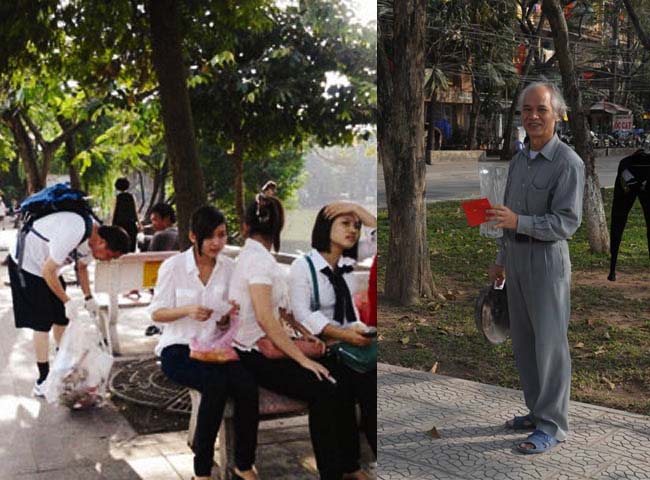 Trong khi nước ngoài cúi mình nhặt rác dưới chân người Việt, thì người Việt lại phải được cho tiền mới không vứt rác bừa bãi.