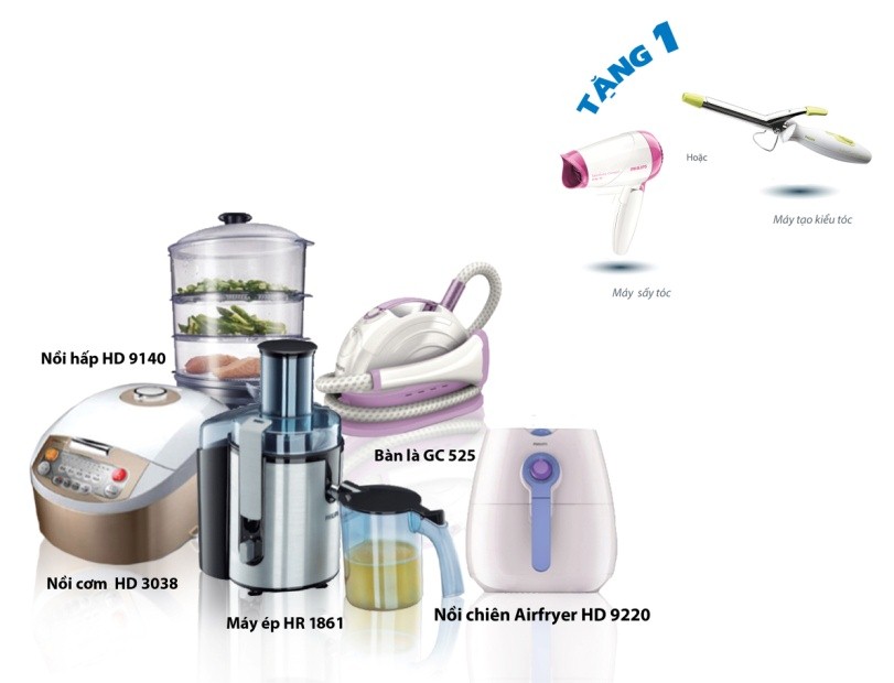 Hè 2013, mua các mẫu đồ điện gia dụng của Philips được tặng máy sấy tóc hoặc máy tạo Link Vào SHBET88 Mới Nhất