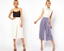 Thanh lịch với quần lửng ống rộng Culottes