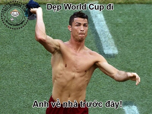 Bồ Đào Nha thất bại ở Ngày hội bóng đá lớn nhất hành tinh 2014 khiến CR7 muốn dẹp bỏ World Cup.