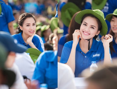 Diễm Hương xinh đẹp thu hút mọi ánh nhìn.