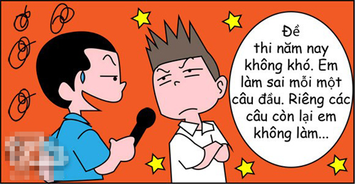 Bài thi làm sai... mỗi một câu.
