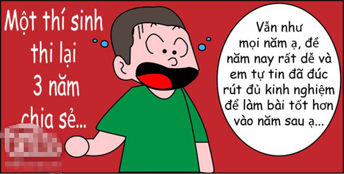 Em đã dày dạn kinh nghiệm thi cử lắm rồi!