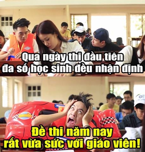 Đề thi năm nay rất vừa sức.