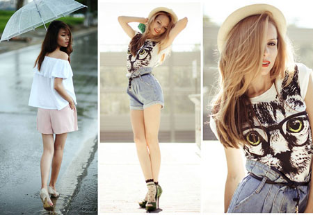 Quần sooc tuyệt vời cho phái đẹp ngày mưa gió