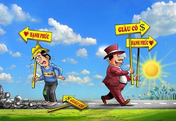 Người giàu: Suy nghĩ "cả hai".Người nghèo: Suy nghĩ "hoặc là/ hoặc"