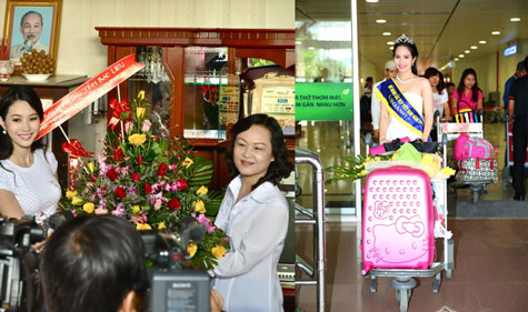 Đem so sánh hình ảnh ngày trở về của cô gái này và hoa hậu Đặng Thu Thảo mới thực sự thấy khập khiễng làm sao.