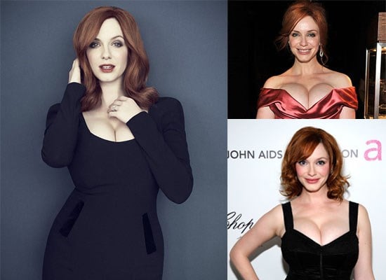 Christina Hendricks và vòng 1 khủng trứ danh hơn 100cm. Chính vì vậy cũng không có gì khó hiểu khi cô đào này luôn nằm trong top những phụ nữ sexy nhất hành tinh.
