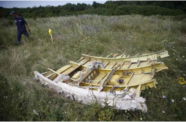 Một mảnh vỡ của MH17.