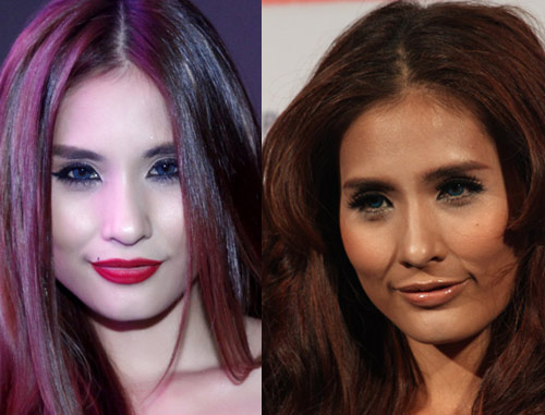 Kim Minh có cách make up mắt xấu đều dù da cô trắng toát hay nâu socola.