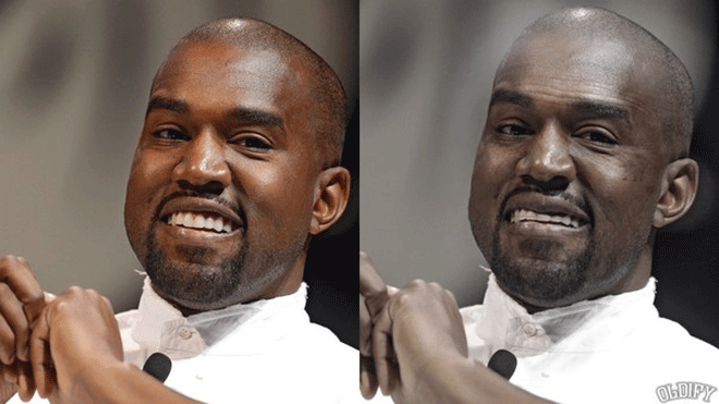 Kanye West có lẽ là người chịu ít ảnh hưởng của “tuổi già” nhất trong bộ ảnh thú vị này.Rapper JayZ.
