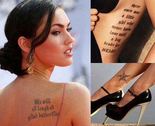 Megan Fox sexy hơn với hình xăm.