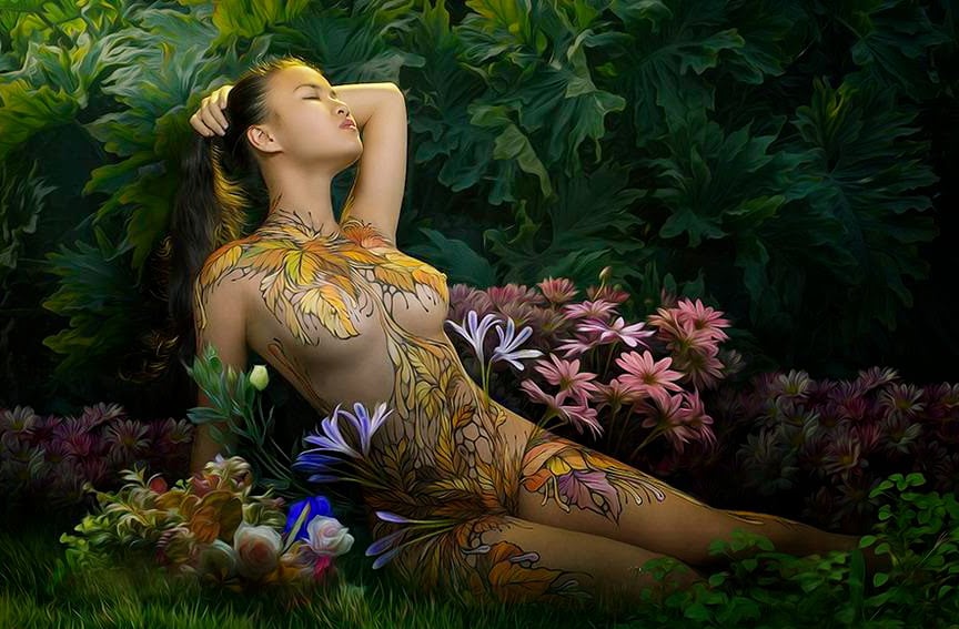 Thông thường, tuổi thọ cho một tác phẩm body painting kéo dài không quá một ngày…