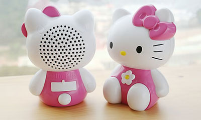 Chiếc loa mini hình thú dễ thương hỗ trợ bạn nghe Mp3, Mp4, kết hợp nghe nhạc trong điện thoại di động, laptop/ ipod/ iphone/ ipad mà không cần đến headphone.