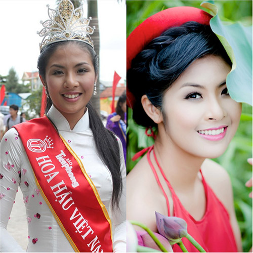 Ngọc Hân khi đăng quang Hoa hậu Việt Nam 2010 và Ngọc Hân bây giờ có sự thay đổi đáng kể về Mừng SHBET phiên bản mới 2025 cũng như sắc diện bên ngoài.