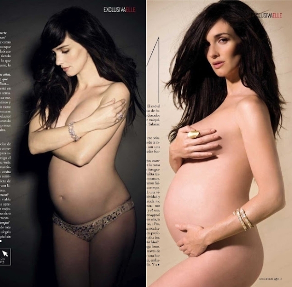 Nữ diễn viên Tây Ban Nha Paz Vega trên tạp chí Elle năm 2009.