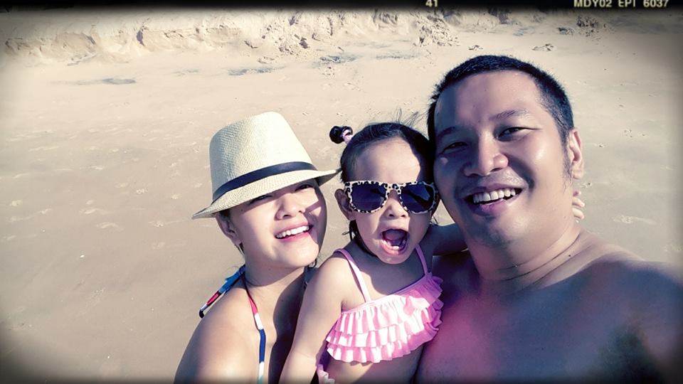 Gia đình Phạm Quỳnh Anh đi nghỉ tại Phan Thiết.