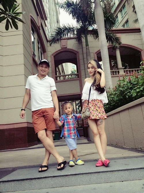 Gia đình nhỏ hạnh phúc của Phương Anh.