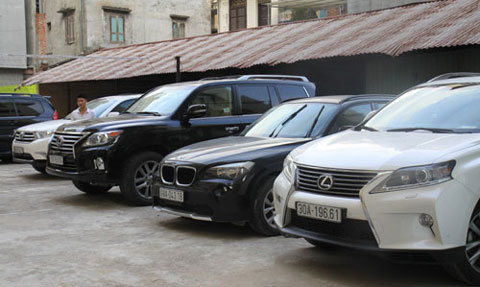 Dàn xe "khủng" của băng nhóm Minh "Sâm".