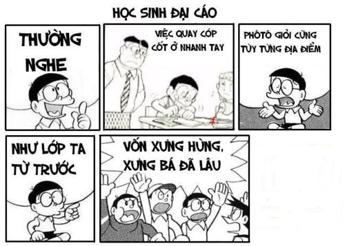 Học sinh đại cáo.