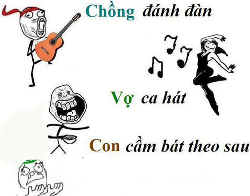 Gia đình yêu văn nghệ.