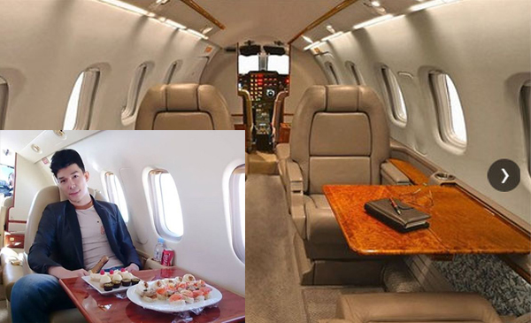 Máy bay Piaggio P180 Avanti II có trọng tải 907 kg, dài 14,41 m và cao 3,97 m. Máy bay chứa tối đa 9 hành khách.