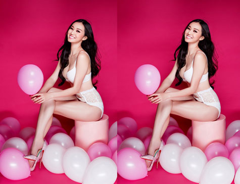 Trong bộ hình mới của mình, cô quyết định trút bỏ xiêm y để khoe thân hình nóng bỏng.