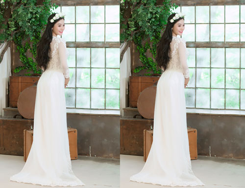 Linh Chi vốn được biết đến với hình ảnh dịu dàng, trong sáng...