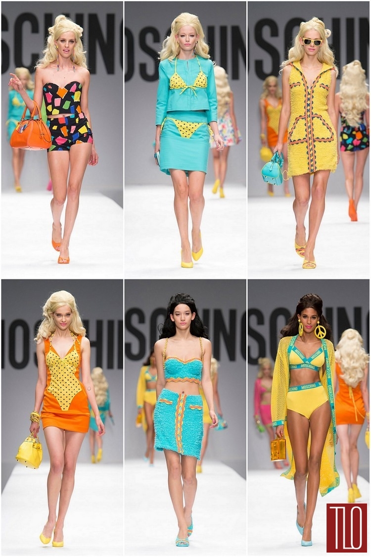Trong khi đó, họa tiết bikini được ráp vải đầy sáng tạo lên trên những bộ đồ thanh lịch tạo ra một sức hấp dẫn khó tả.