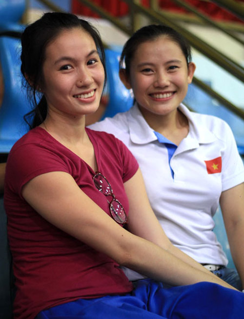 Kim Thùy và Bích Ngọc.