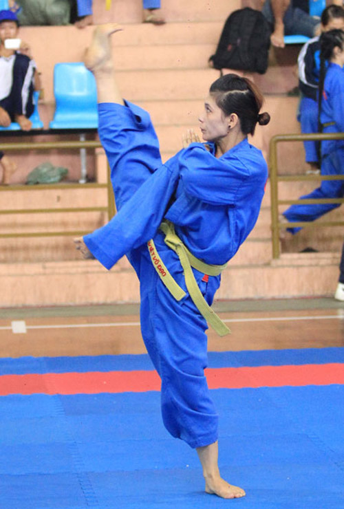 Những bóng hồng vovinam có vẻ đẹp quyến rũ rất riêng.