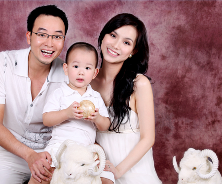 Gia đình hạnh phúc.