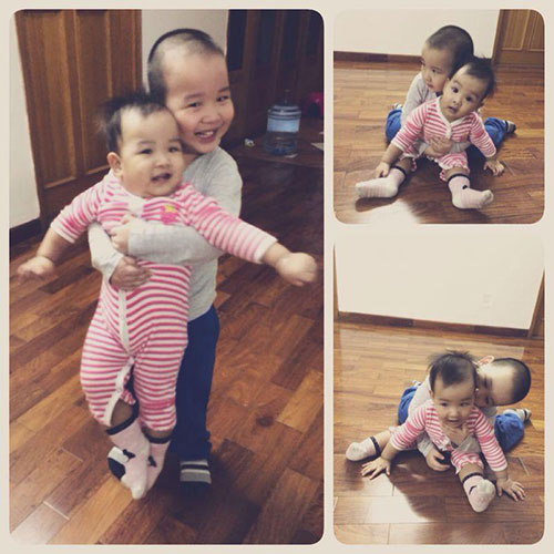 Hai anh em tình cảm quá!
