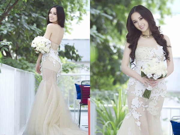 Mai Phương Thúy xinh đẹp làm cô dâu.