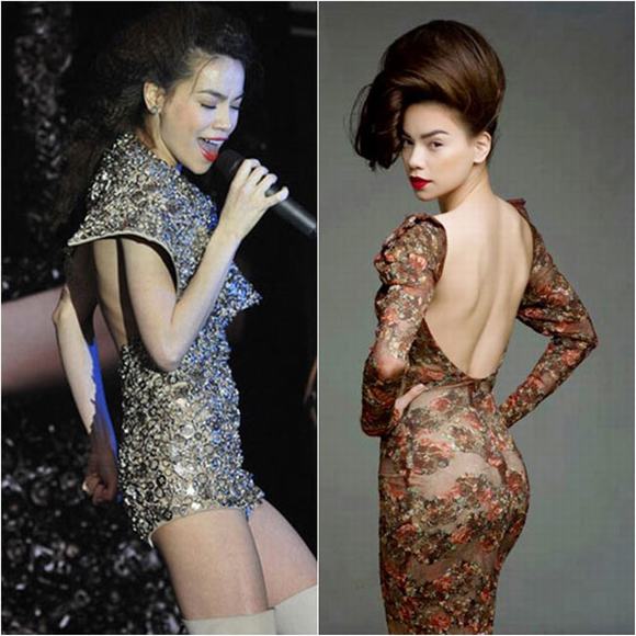 Hồ Ngọc Hà không hoàn hảo như những bức ảnh của cô. Thực tế, rất nhiều lúc người đẹp có 'hai lưng' vì quên quần độn mông.