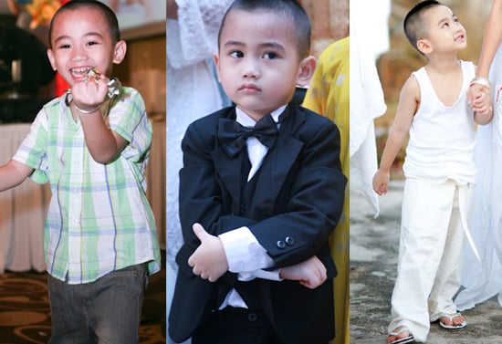 Cậu con trai kháu khỉnh của Kim Hiền với người chồng cũ.