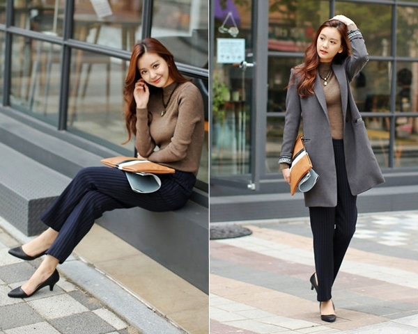 Giày dép mix kèm nên là giày thể thao, sandal hoặc bốt ngắn cổ đơn giản, tránh những loại nhiều chi tiết gây rối mắt.