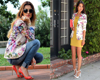 Blazer hoa cho quý cô ngày se lạnh