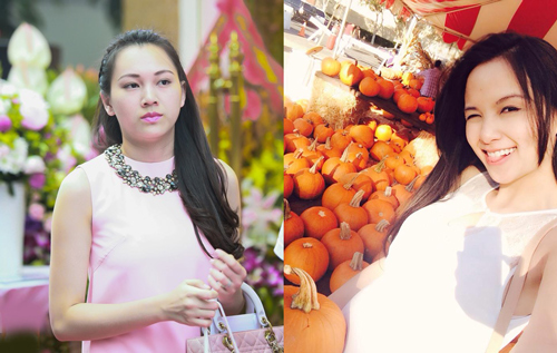 Diễm Hương bụng bầu xuất ngoại, Ngọc Thạch mang bầu con trai