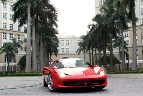 Siêu xe Ferrari 458 Italia tại Việt Nam.